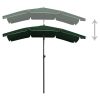 Garden Parasol with Pole 78.7"x51.2" Green