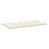 Garden Bench Cushion Cream 47.2"x19.7"x1.2" Oxford Fabric