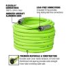 Flexzilla® Garden Hose, 3/4" x 100', 3/4" - 11 1/2 GHT Fittings, Flexible Hybrid Polymer, ZillaGreen®