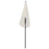 Garden Parasol with Pole 78.7"x51.2" Sand