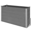 Garden Raised Bed WPC 59.1"x19.7"x35.8" Gray