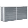 Garden Raised Bed Galvanized Steel 63"x15.7"x31.3" Gray