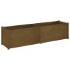 Garden Planter Honey Brown 78.7"x19.7"x19.7" Solid Wood Pine