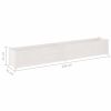 Garden Planter White 78.7"x12.2"x12.2" Solid Wood Pine