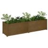 Garden Planter Honey Brown 78.7"x19.7"x19.7" Solid Wood Pine