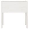 Garden Planter White 27.6"x12.2"x27.6" Solid Wood Pine