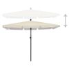 Garden Parasol with Pole 82.7"x55.1" Sand