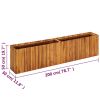 Garden Raised Bed 78.7"x11.8"x19.6" Solid Acacia Wood