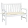 Garden Bench Cushion Cream White 39.4"x19.7"x2.8" Oxford Fabric