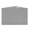 Garden Shed 101.2"x154.3"x71.3" Metal Gray