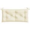 Garden Bench Cushion Cream White 39.4"x19.7"x2.8" Oxford Fabric