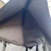 10 x 10 Ft Outdoor Patio Garden Gazebo Canopy With Curtains,Grey Top