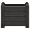 Garden Raised Bed PP Anthracite 16.9"x16.9"x13.8"