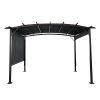 12 x 9 Ft Outdoor Pergola Patio Gazebo,Retractable Shade Canopy,Steel Frame Grape Gazebo,Sun shelter Pergola for Gardens,Terraces,Backyard