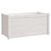 Garden Planters 2 pcs White 39.4"x19.7"x19.7" Solid Wood Pine