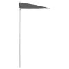 Garden Half Parasol with Pole 70.9"x35.4" Anthracite