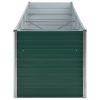 Garden Raised Bed Galvanized Steel 126"x31.5"x31.3" Green