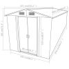 Garden Shed Green 101.2"x389.8"x71.3" Galvanized steel