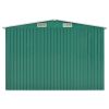 Garden Shed Green 101.2"x389.8"x71.3" Galvanized steel