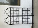 1Set (2pcs) Metal Garden Trellis for Climbing Plants Outdoor Rustproof Plant Support-Black