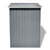 Garden Storage Shed Gray Metal 80.3"x52"x73.2"