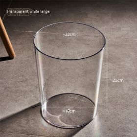 Trash Can Transparent Trash Can (Option: Clear L)