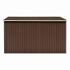 Garden Shed 101.2"x117.3"x70.1" Metal Brown