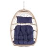 Outdoor Garden Rattan Egg Swing Chair Hanging Chair